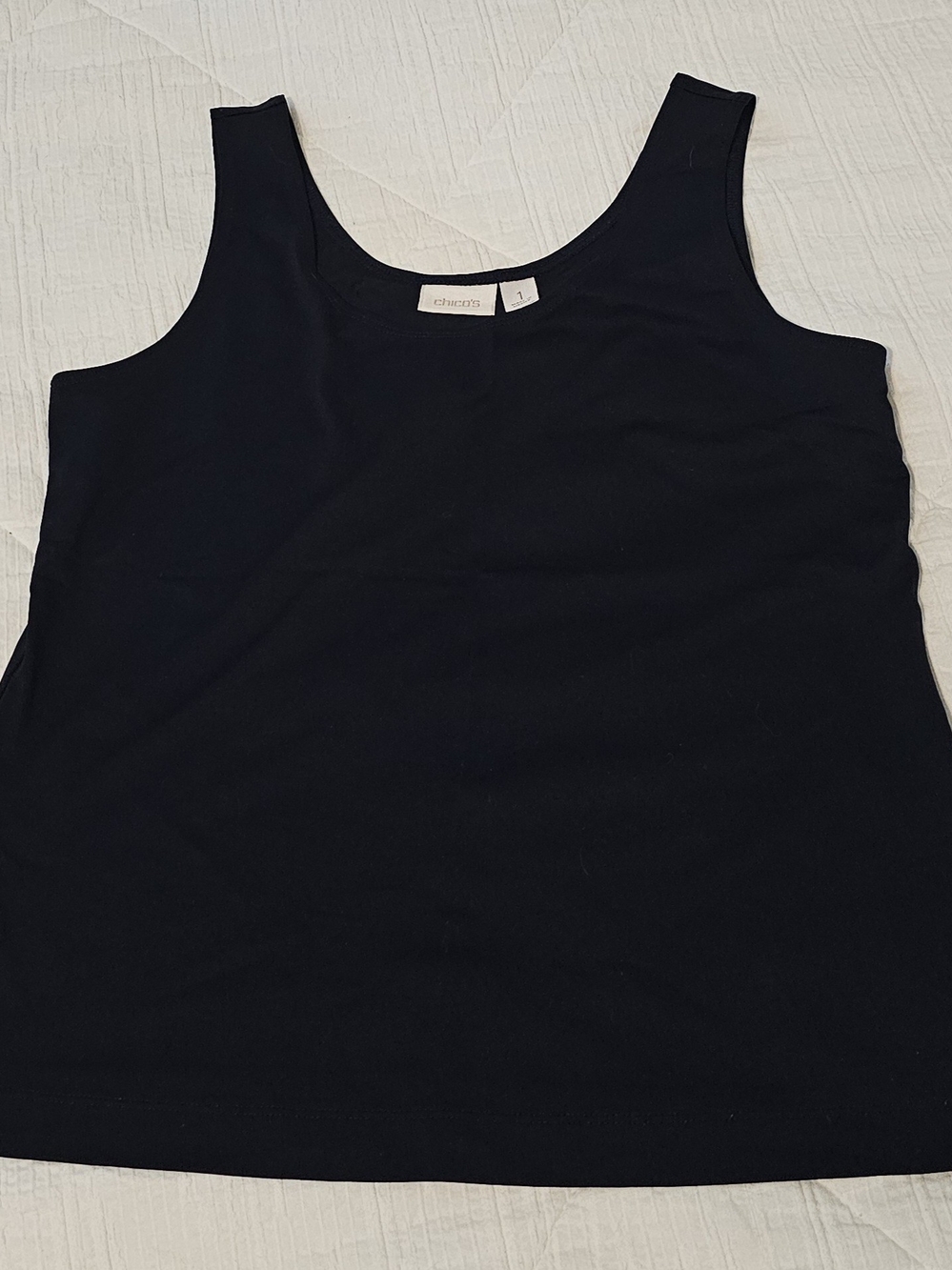 Chico's Navy Scoop Neck Tank Top